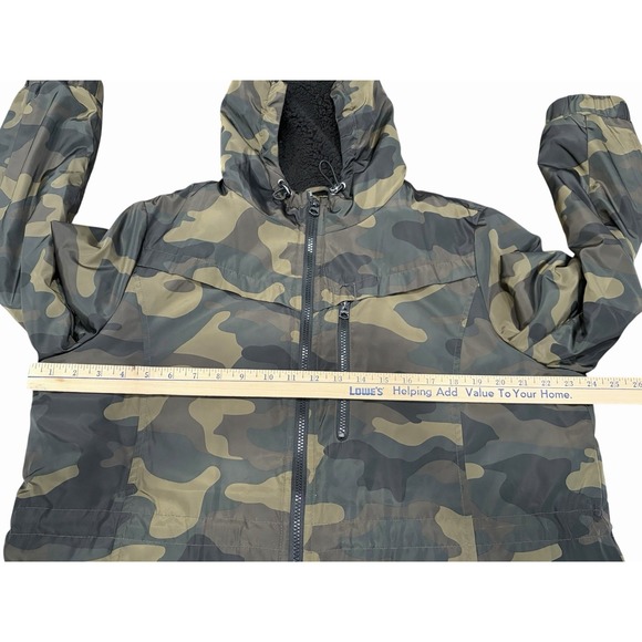 Lucky Brand Womens Anorak Jacket Parka Camo Hooded Lined Water Resistant XL - Picture 10 of 11